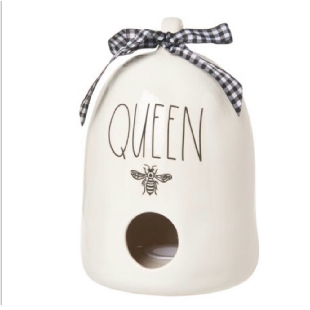 Rae Dunn Queen Bee Ceramic Birdhouse